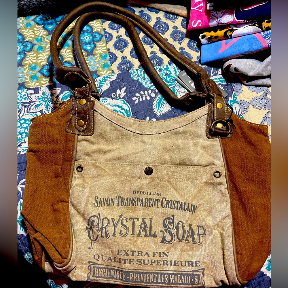 Myra Bag - BNWT - Cream & Brown Colors - Western type feel